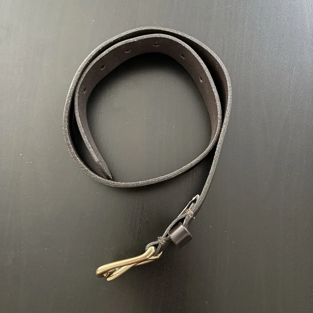 Vintage GAP Brown Leather Belt USA‎ Made Youth Size Medium